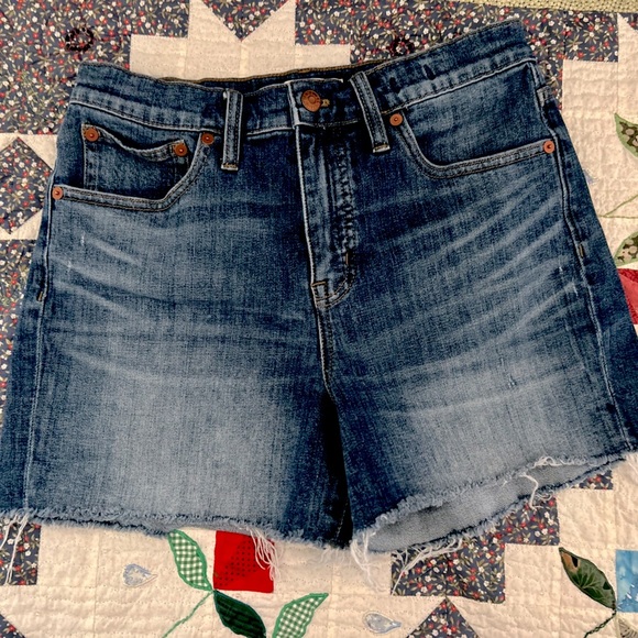 Madewell high rise denim shorts size 27 - Picture 1 of 7